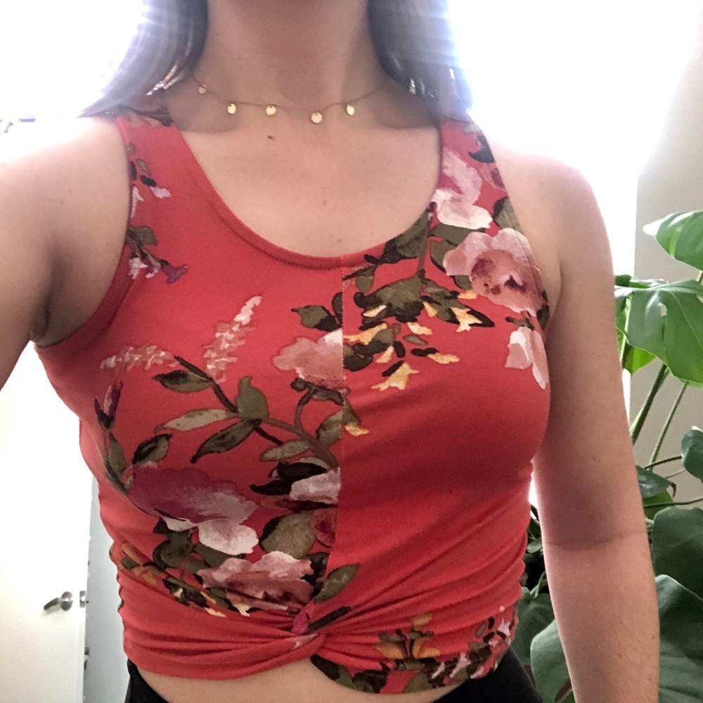 Floral crop top